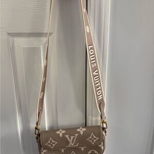 Louis Vuitton Beige Monogram Crossbody Bag